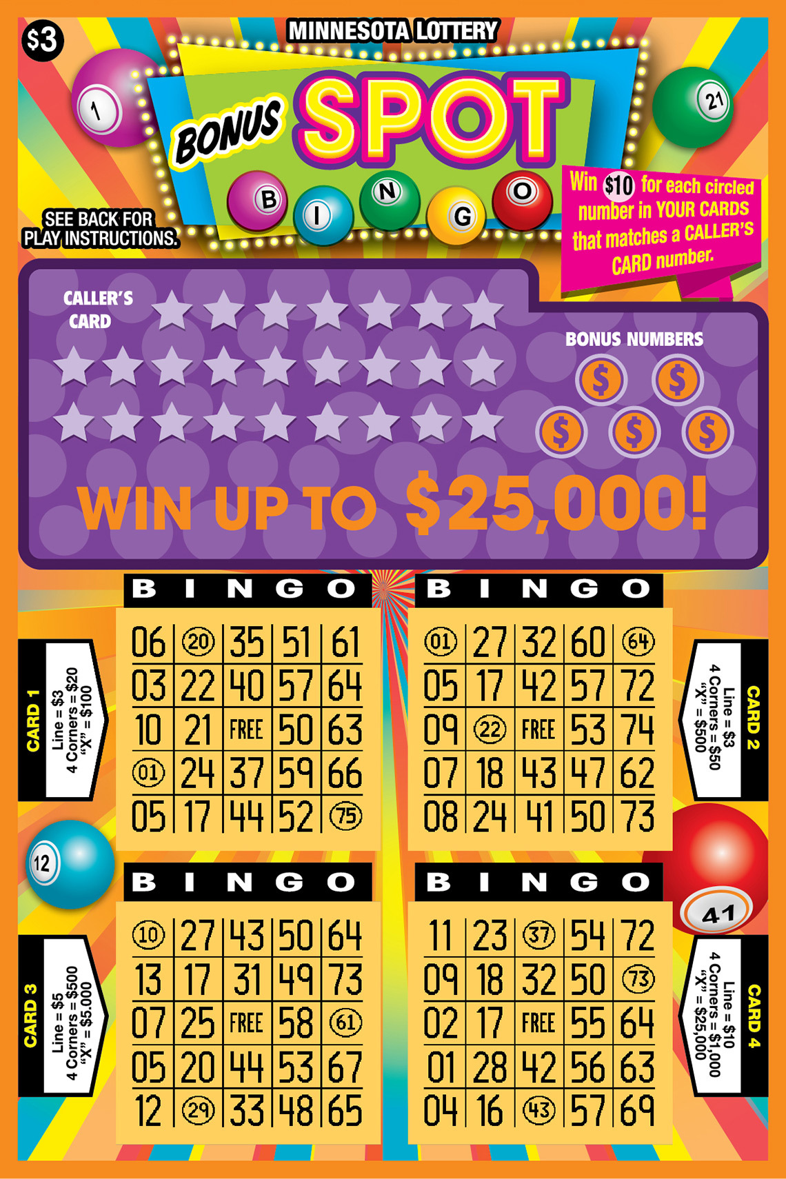 Bingo Scratch Off Lottery Tickets